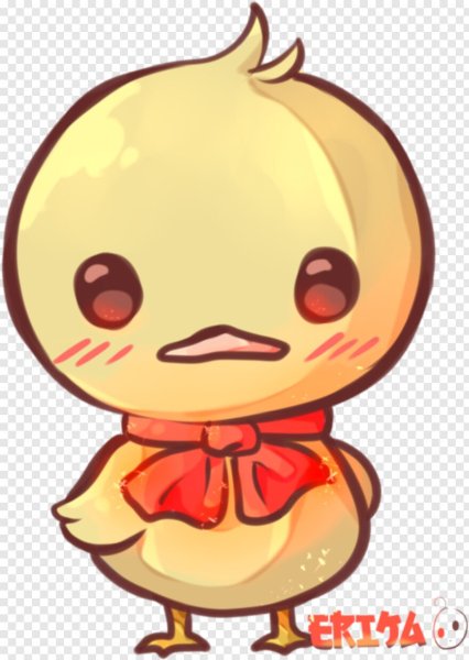 Милый цыпленок мультяшка