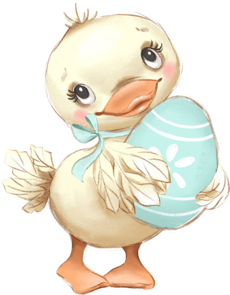 Утенок арт милый