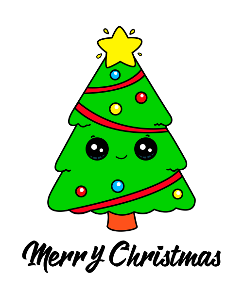 Милые рисование елки