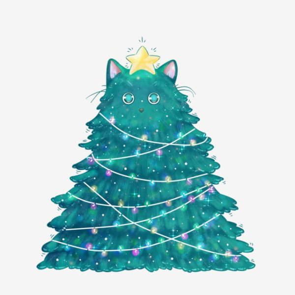 Новогодняя елка из котов