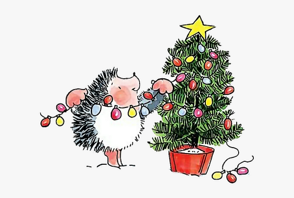 Необычные новогодние иллюстрации