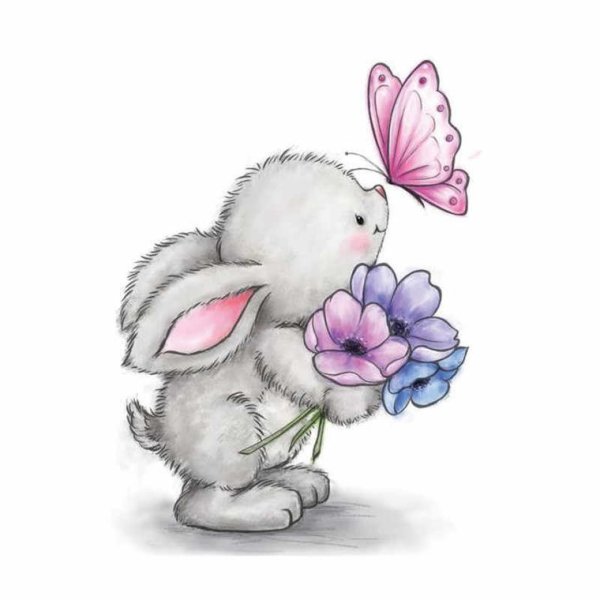 Заяц с цветочком