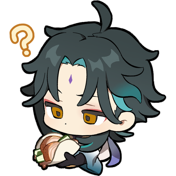 Стикеры Геншин Импакт Чиби Сяо