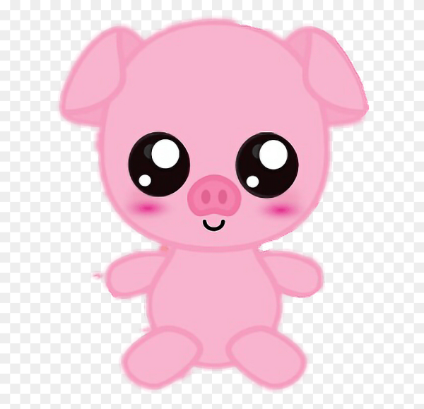 Кавайная мордашка свинки