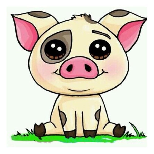 Свинья с милыми глазками