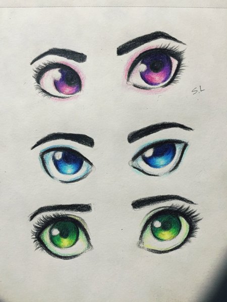Картинки для срисовки глаза
