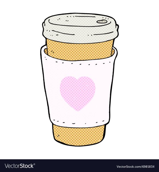 Стаканчик кофе с сердечкой