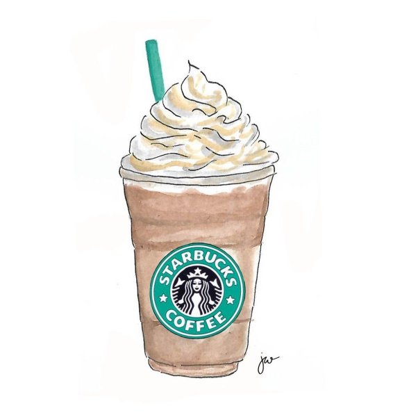 Стикеры кофе Старбакс