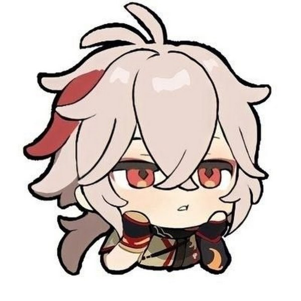 Альбедо Чиби Стикеры Геншин Импакт