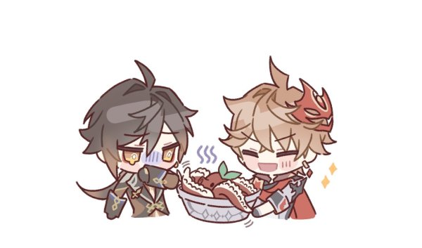 Чиби персонажи Геншин Импакт Тарталья