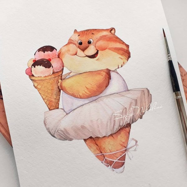 Акварельные иллюстрации Софьи Никулиной