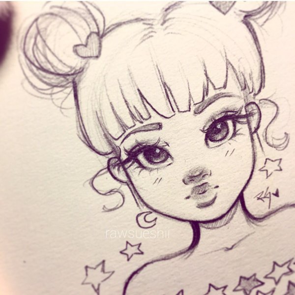 Милые личики для срисовки