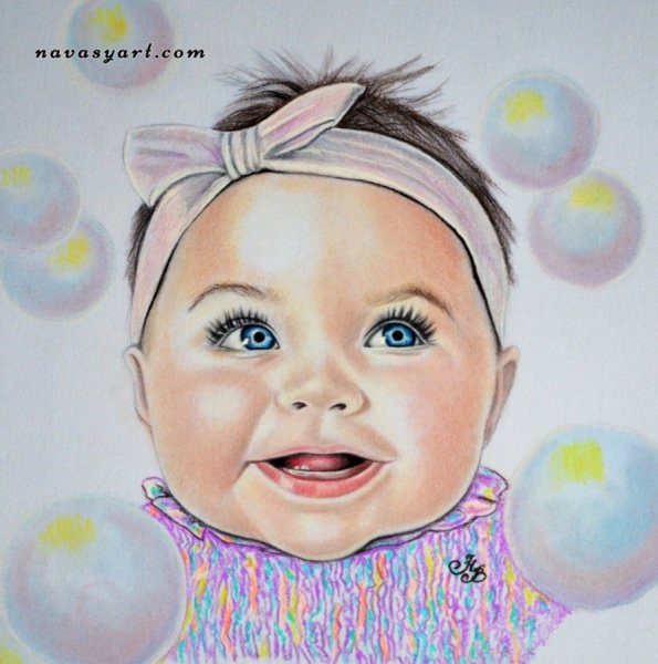 Рисуем детское личико