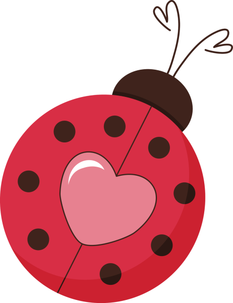 Божья коровка с сердечком