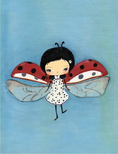 Божья коровка арт