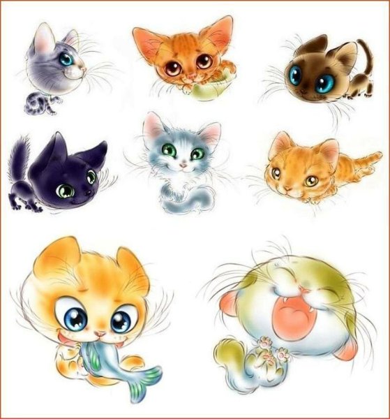 Милые мультяшные животные