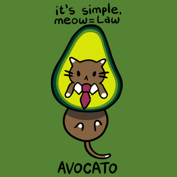 Авокадо в виде котика