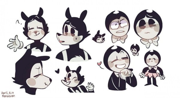 БЕНДИ И чернильная машина Борис арт