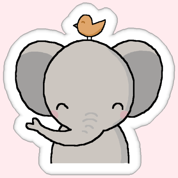 Милые слоники мультяшные