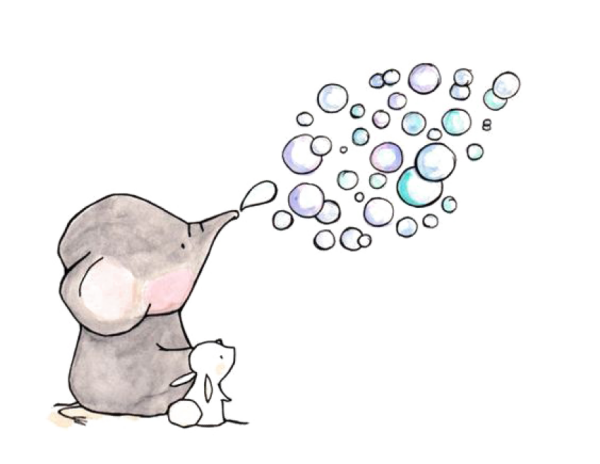 Милый Слоник для срисовки