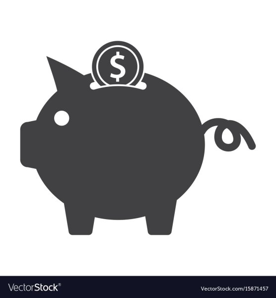 Свинья копилка значок