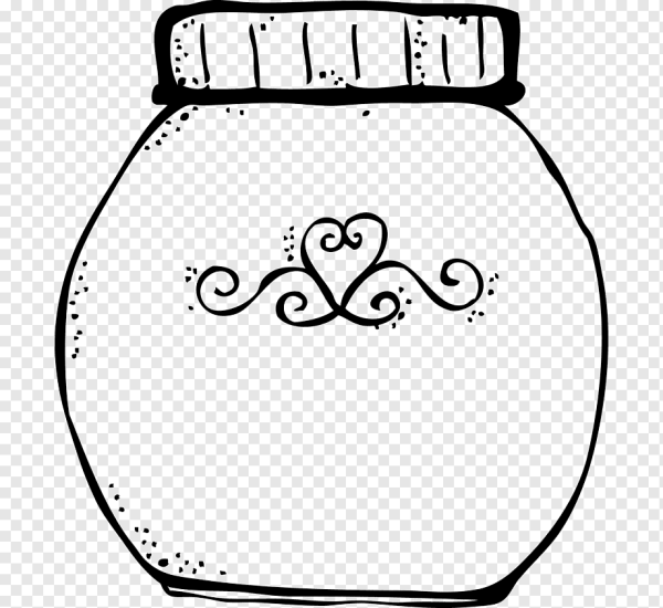 Банка с вареньем раскраска для детей
