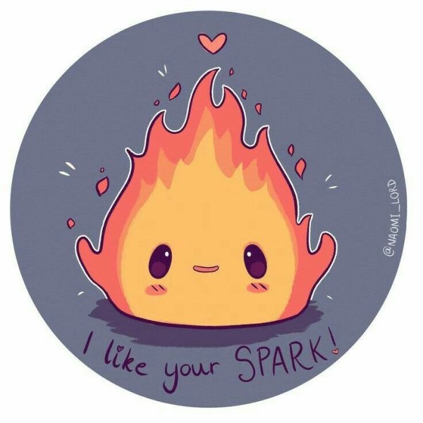 Огонёк из ходячего замка Кальцифер