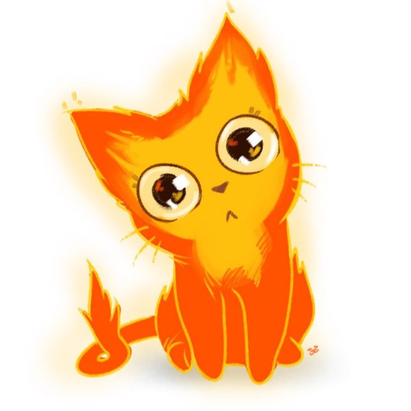 Огненный кот милый