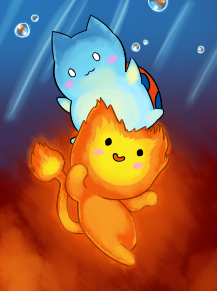 Огонь и вода котики