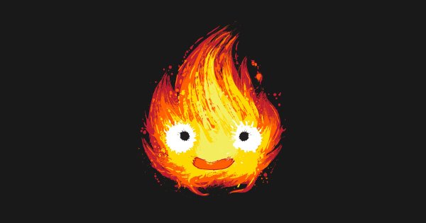 Ходячий замок демон Кальцифер