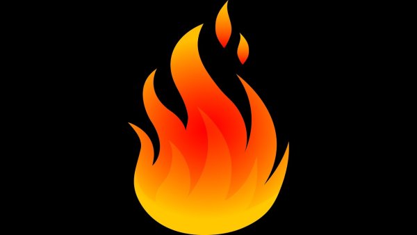 Смайлик огонь