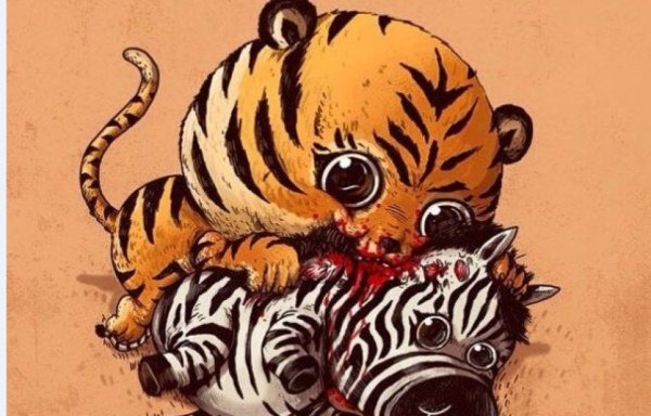 Наклейки тигрята