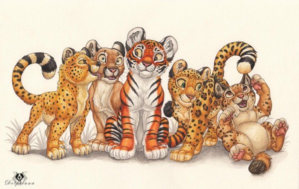 Няшные тигрята