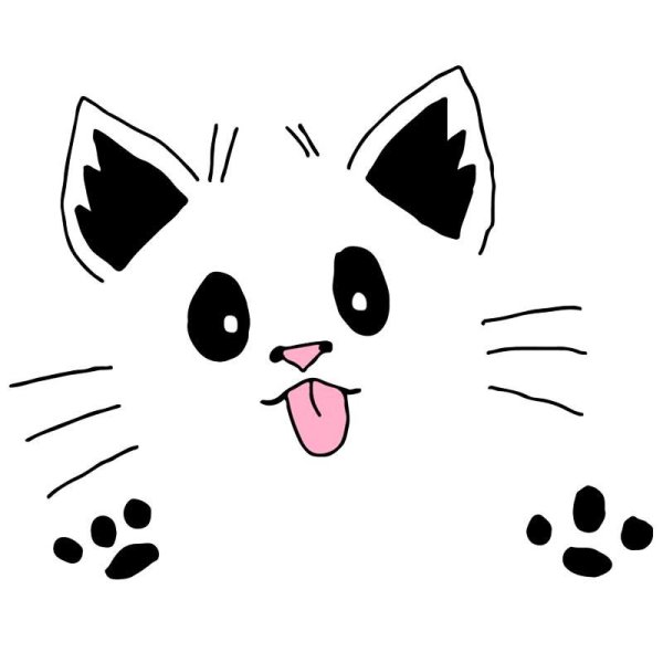 Милые мордочки котиков для срисовки