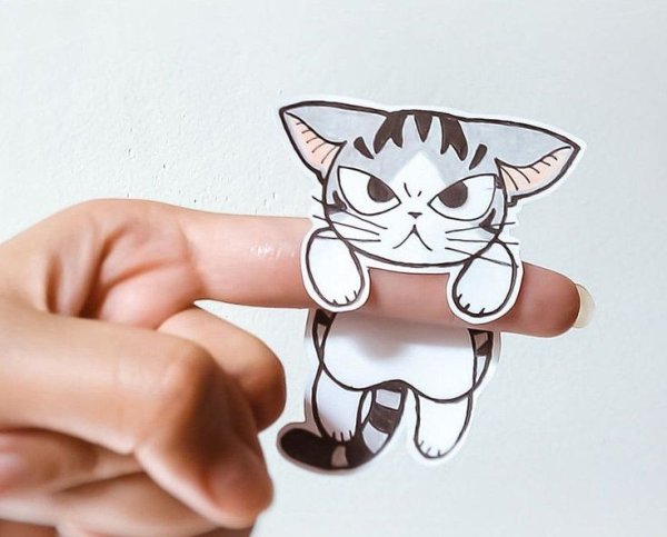 Милые котики из бумаги