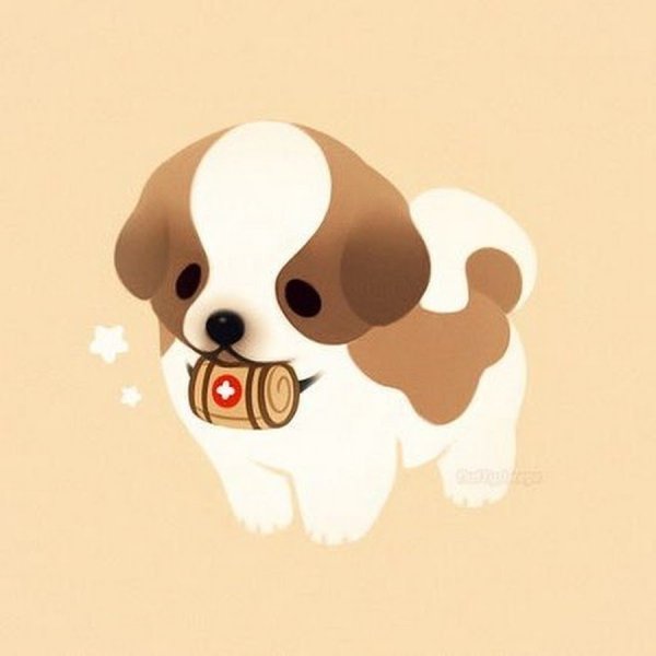 Рисунок собачки для срисовки