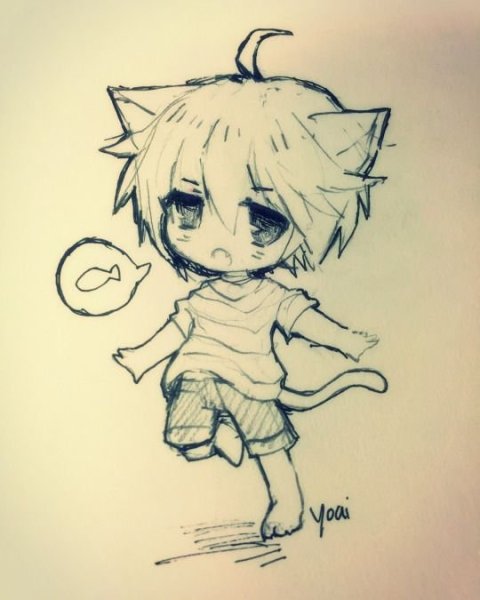 Чиби мальчики для срисовки