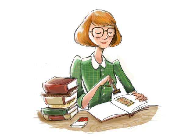 Библиотекарь мультяшный