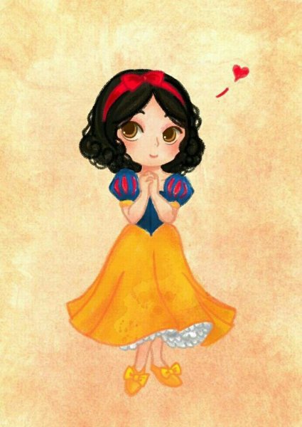 Принцесса Белоснежка в детстве