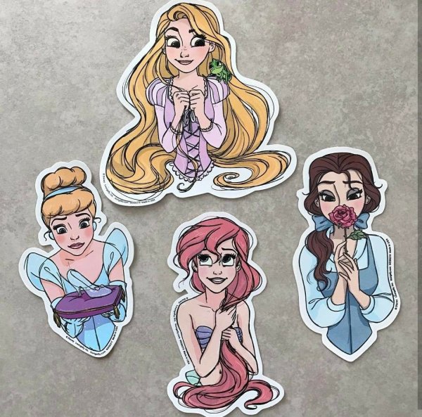 Рисунки Диснеевских принцесс
