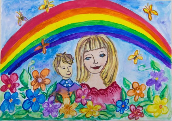 Рисунок ко Дню матери