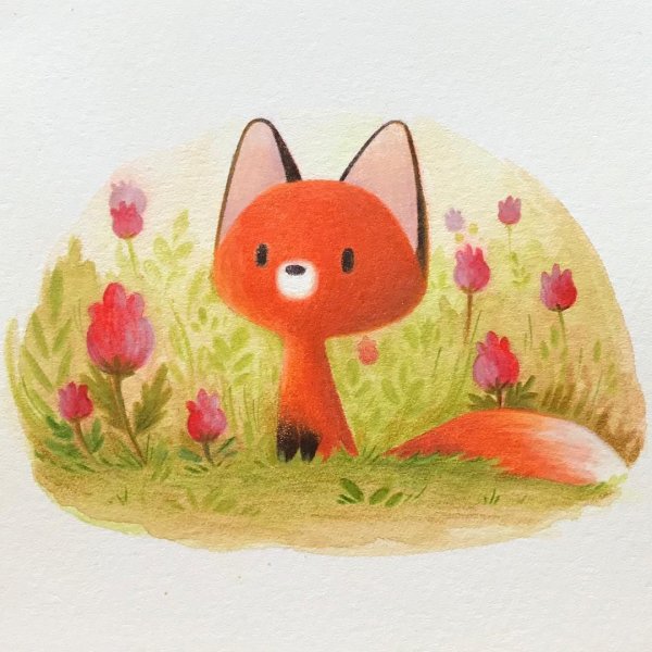 Рисование Лисенок