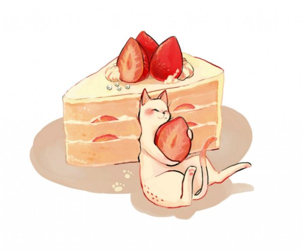 Смешной кусочек торта