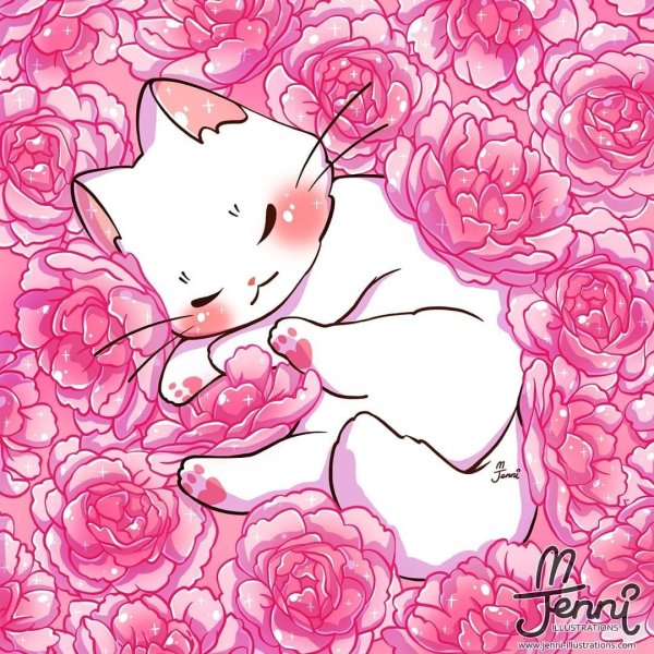 Фон с Хеллоу Китти и Мелоди