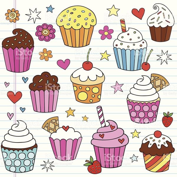 Милые рисунки лёгкие и красивые вкусняшки