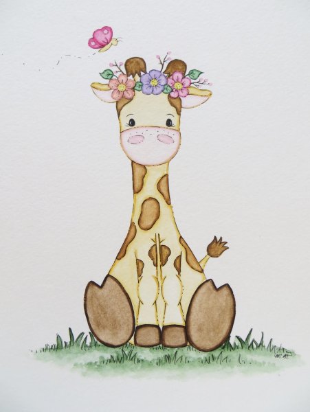 Жирафик для срисовки