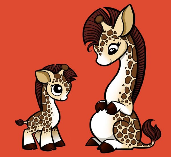 Жираф рисунок