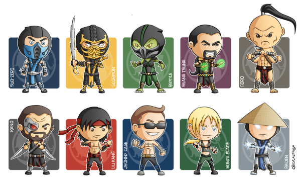 Мортал комбат Чиби персонажи