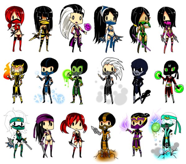 Мортал комбат Чиби персонажи