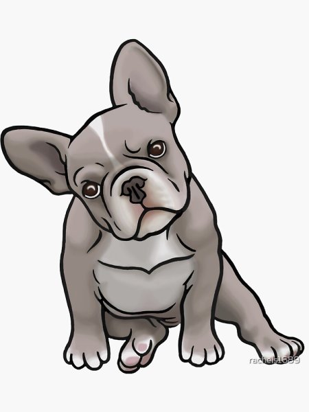 Собака бульдог Стикеры